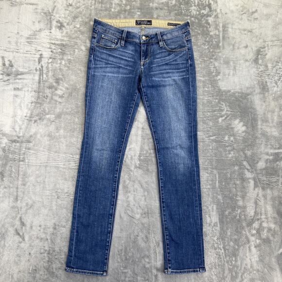 Guess Rachel Relaxed Skinny Jeans Women's Size 27 Blue Denim - Picture 1 of 10